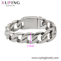 75518 Xuping china fornecedores de jóias de aço inoxidável pulseiras cadeia de ouro novo pulseiras design simples para homens